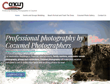 Tablet Screenshot of cozumelphotographers.com